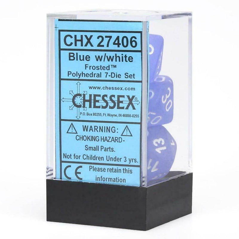 D7 Die Set Dice Frosted Poly (7 dés)