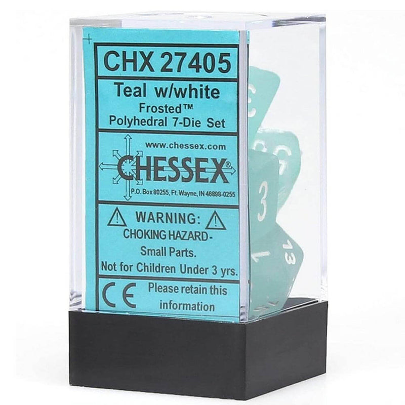 D7 Die Set Dice Frosted Poly (7 dés)