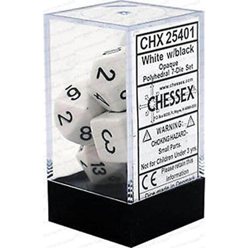 D7 Die Set Dice Opaque Polyh (7 Würfel)
