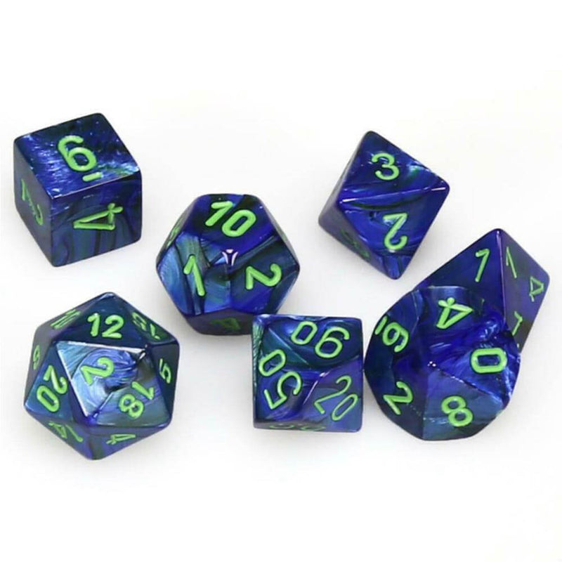D7 Die Set Dice Glossy Poly (7 Würfel)