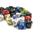 D10 TENS DICE Poly sciolto assortito (50 dadi)