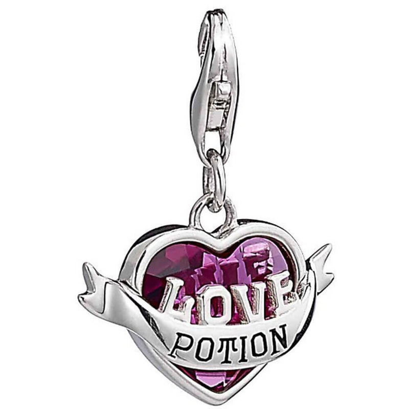 Charm Philtre d'Amour Harry Potter en Argent avec Cristal