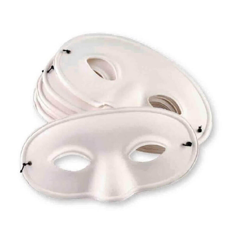 EC-Masken aus Pappmaché mit Gummizug, 24er-Pckg