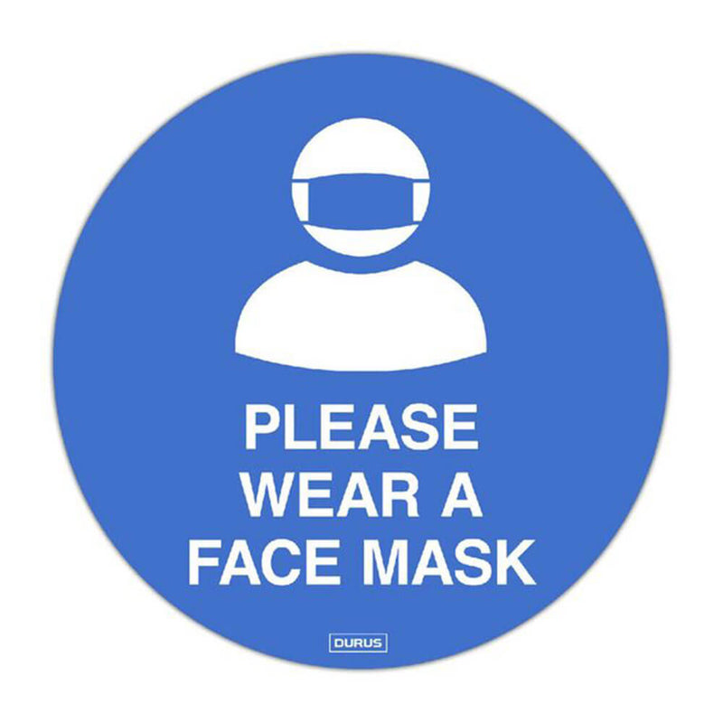 Durus selbstklebender Bodenaufkleber (250 mm)