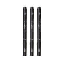 Uni-ball Pin Fineliner Pen Black (Wallet of 3)