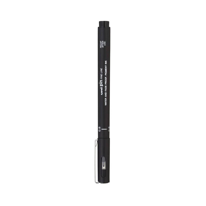 Uni-ball Pin Fineliner Pen Schwarz (3er-Brieftasche)