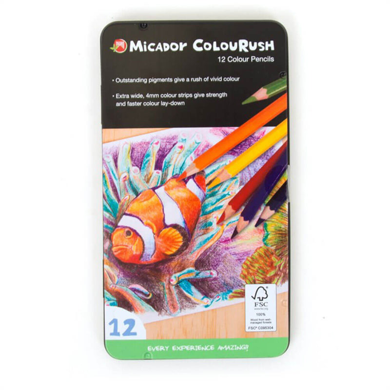 Micador Colourush Crayons de Couleur Assortis