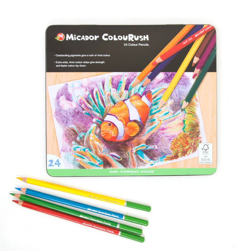 Micador Colourush Crayons de Couleur Assortis