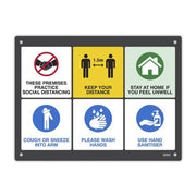 Durus Key Messages Wall Sign Assorted (400x300mm)