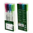 Marqueurs pour tableau blanc Faber-Castell (paquet de 4)