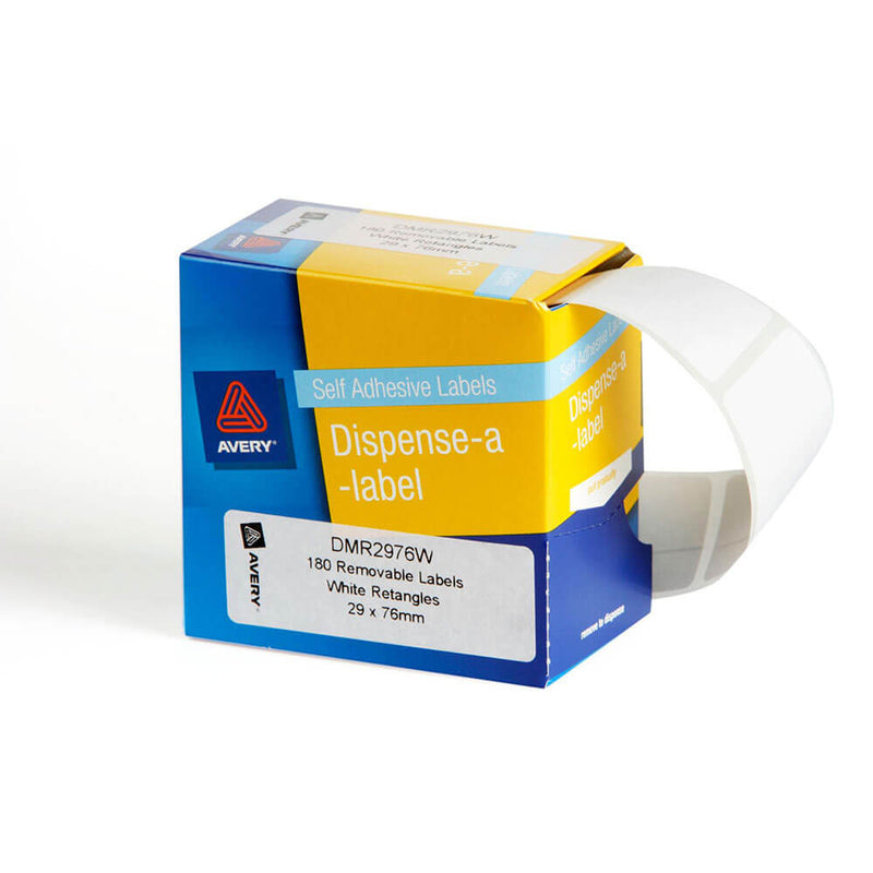 Étiquettes autocollantes Avery (blanches)