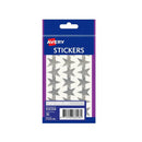 Avery F/P Silver Stars Label (Pack of 10)